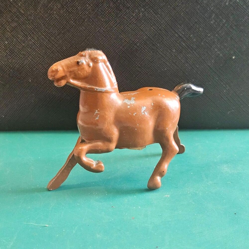 Amish Horse Salt Shaker Mid-Century Pot Metal Figurine Vintage Western